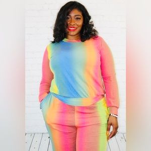Multi Color 2 piece set comes in 1x 2x 3x